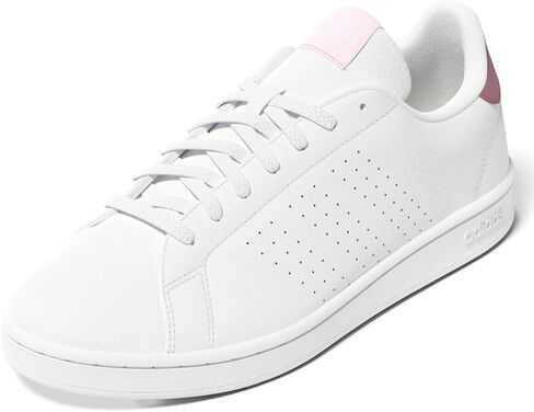 حذاء تنس Adidas Women's Advantage Base Court، زهور بيضاء، مقاس 6 in Kuwait
