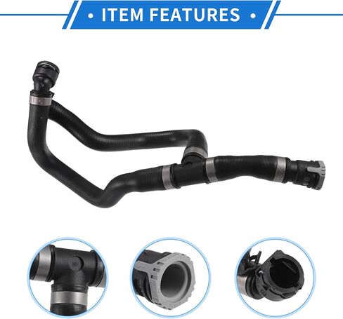 HVAC Heater Hose Compatible for Ford Escape 2013-2019, Durable Rubber Black Engine Water Heater Hose in Saudi Arabia