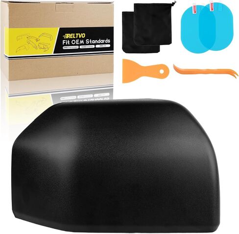 Chrome Driver Side Mirror Cover Cap Compatible with Ford F150 2015 2016 2017 2018 2019 2020, Direct Replacement (Left Side Only) in Saudi Arabia