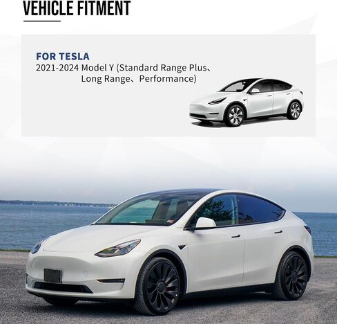 Glossy Black Right Side Mirror Cover Cap Compatible with Tesla Model Y 2020 2021 2022 2023 2024, Direct Replacement Mirror Housing (Glossy Black, Right/Passenger Side) in Saudi Arabia