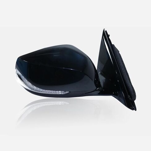 7Pins Right Side Mirror Assembly Compatible with 2014-2018 Infiniti Q50 Power Heated Mirror With Signal Light Paintable For Models Without Around View Monitor(7Pins-Passenger Right Side) in Kuwait