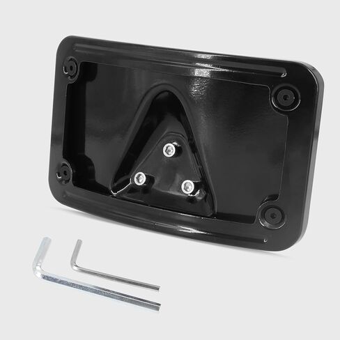 DOKILI منحنى لوحة الترخيص الإطار MOUNT Frame 3148 لـ Harley-Davidson لـ H0NDA VTX1300/1800 دراجات نارية وتطبيقات مخصصة ، Black Gloss in Saudi Arabia