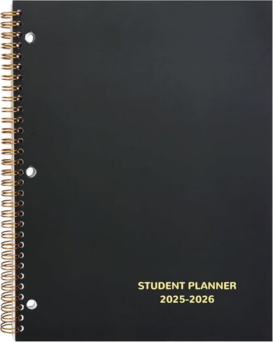 Student Planner 2024-2025 - Monthly & Weekly School Planner 2024-2025 for Middle School and High School, Aug 2024 - Jun 2025, 8.5" x 11", 2024-2025 Student Planner Academic Year with Stickers - Black in Saudi Arabia