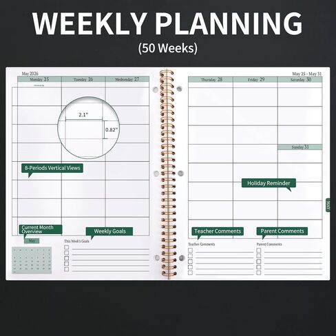 Student Planner 2024-2025 - Monthly & Weekly School Planner 2024-2025 for Middle School and High School, Aug 2024 - Jun 2025, 8.5" x 11", 2024-2025 Student Planner Academic Year with Stickers - Black in Saudi Arabia