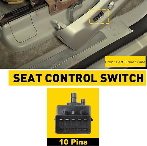 8 Way Power Sett Switch جانب السائق الأيسر من Chevy Camaro Expenox Malibu Cruze Buick Lacrosse Regal Cadillac SRX GMC Terrain 2010 2011 2013 2014 2015 2015 2018 2018#25974714 12451497 in Kuwait