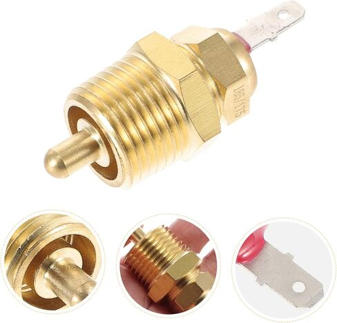 Garneck Rv Thermostat Relay Kit Electric Fan Thermostat Kit 60a Car Relay Wiring Set Temperature Sensor Switch for Cooling System in Saudi Arabia