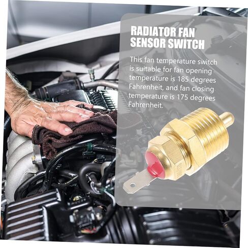Garneck Rv Thermostat Relay Kit Electric Fan Thermostat Kit 60a Car Relay Wiring Set Temperature Sensor Switch for Cooling System in Saudi Arabia