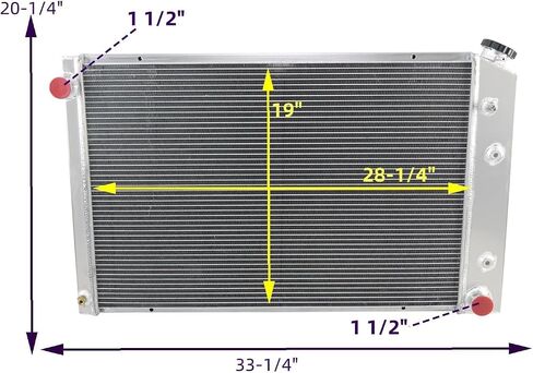 4 Row Radiator Shroud Fan Relay Kit Compatible with 1973-1991 Chevy C/K Pickup C10 C20 C30 K10 K20 A,Chevy Truck,K5 Blazer,Suburban 74 75 76 77 78 79 in Saudi Arabia