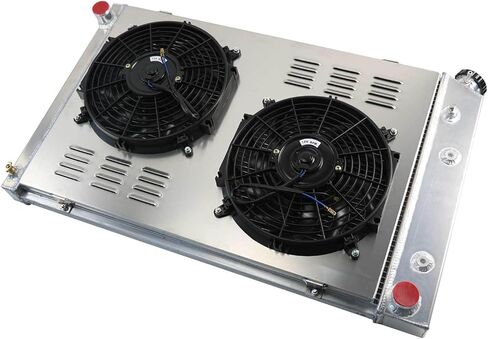 4 Row Radiator Shroud Fan Relay Kit Compatible with 1973-1991 Chevy C/K Pickup C10 C20 C30 K10 K20 A,Chevy Truck,K5 Blazer,Suburban 74 75 76 77 78 79 in Saudi Arabia