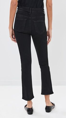 MOTHER Women's The Insider Crop Step Fray Jeans, Different Strokes, Blue, 33 in Saudi Arabia