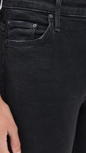 MOTHER Women's The Insider Crop Step Fray Jeans, Different Strokes, Blue, 33 in Saudi Arabia