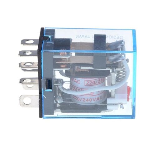 1PCS الغرض العام LY2NJ HH62P التتابع الكهرومغناطيسي الإلكترونية مؤشر LED 10A 8 دبابيس DPDT AC/DC 12V 24V 110V 220V (110V-DC) in Kuwait
