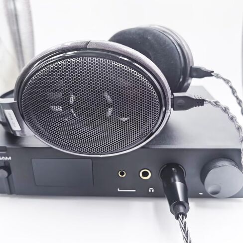 HD600 Audio Cable,8N Single Crystal Silver-Plated Mixed Cord Compatible with Sennheiser HD650 HD580 HD660S HD6XX HD565 HD545 Headphones 6.5ft 4PIN XLR in Saudi Arabia