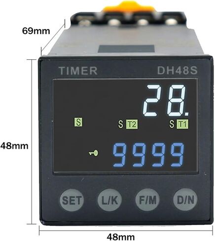 المنتج DH48S DC/AC24V AC220V DERICISION DEFARE RELAY 0.01S-99990H مع REACK BASE BASE DH48S Series Relay (MG6A-5TA-24V ACDC) in Saudi Arabia