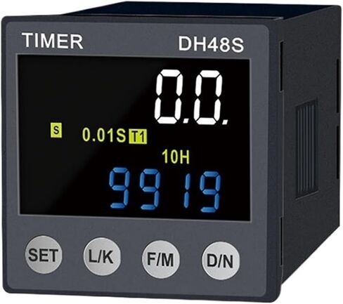 DH48S-1Z 2Z LED Programmable Delay Relay 0.01S-99990H with Socket Base Time Relay DC AC220V(DH48S-1Z 24V DCAC) in Saudi Arabia