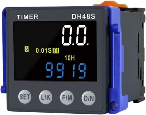 DH48S-1Z 2Z LED Programmable Delay Relay 0.01S-99990H with Socket Base Time Relay DC AC220V(DH48S-1Z 24V DCAC) in Saudi Arabia