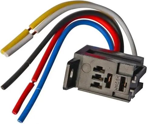 4pin 5pin مقبس مع سلك 40A 12V 24V DC Relay Universal Automotive Violet Relay (مقبس سلك 4Pin) in Saudi Arabia
