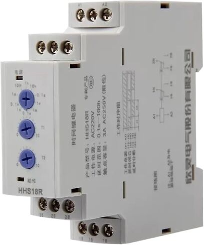 C-Lin AC220V DC24V AC380V Guideway delay Multifunctional Time Relay HHS18 HHS18R HHS18F(HHS18 AC380V) in Saudi Arabia