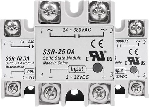 Solid State Relay 10A 25A 40A 60A SSR DA AA DD تبديل مرحلة التتابع أحادي التلامس لدائرة قصيرة وحماية الحمل الزائد (AA (AC إلى AC) ، 10A) in Saudi Arabia