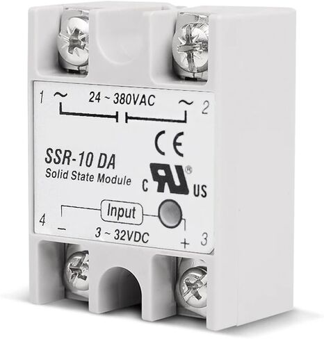 Solid State Relay 10A 25A 40A 60A SSR DA AA DD تبديل مرحلة التتابع أحادي التلامس لدائرة قصيرة وحماية الحمل الزائد (AA (AC إلى AC) ، 10A) in Saudi Arabia