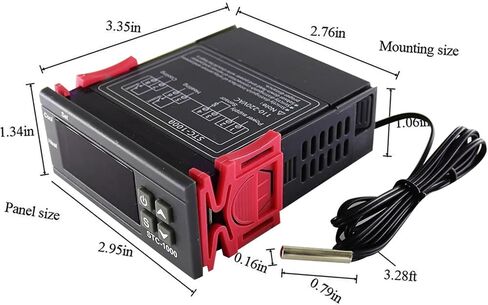 STC-1000 LED Digital Temperature Controller Thermostat Thermoregulator Incubator 12V 24V 110V 220V(DC 12V) in Saudi Arabia
