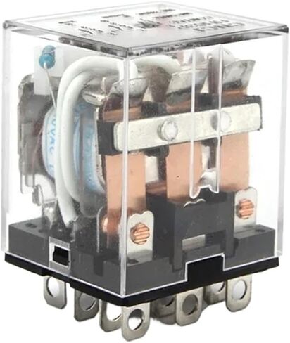 Intermediate Relay HH63P LY3NJ 10A Micro Small Electromagnetic Relay ACDC12V24V AC110V 220V 380V with 11 pins Socket Base PTF11A(AC 380V) in Saudi Arabia