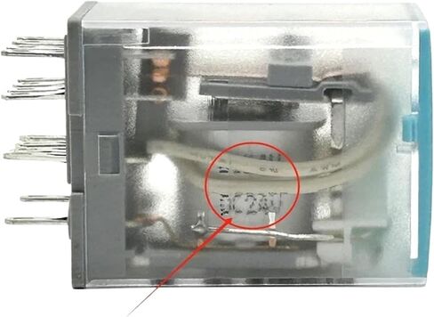 5PCS C-lin Small Intermediate electromagnetic Relay HHC68BVL-4Z 220VAC 24VDC 5A 14 pins with Light(Separate - DC24V) in Saudi Arabia