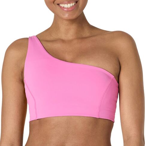 Amazon Essentials Women's Active FormFlex Buttery Soft Light Support One Shoulder Strappy Back Sports Bra in Saudi Arabia