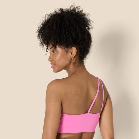 Amazon Essentials Women's Active FormFlex Buttery Soft Light Support One Shoulder Strappy Back Sports Bra in Saudi Arabia