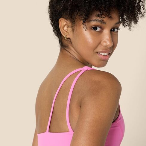 Amazon Essentials Women's Active FormFlex Buttery Soft Light Support One Shoulder Strappy Back Sports Bra in Saudi Arabia