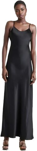 المصمم 19 Momme 100 ٪ Mulberry Silk V-Deace Sleep Dress Dress Midnight Women's Silk Lightgown BodyCon Fit & Luxury in Saudi Arabia