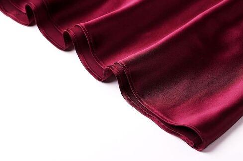 المصمم 19 Momme 100 ٪ Mulberry Silk V-Deace Sleep Dress Dress Midnight Women's Silk Lightgown BodyCon Fit & Luxury in Saudi Arabia