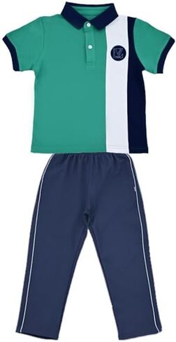Sweatshirt Two Piece Green Polo Shirt Plus Shorts Cotton Sweatshirt in Saudi Arabia