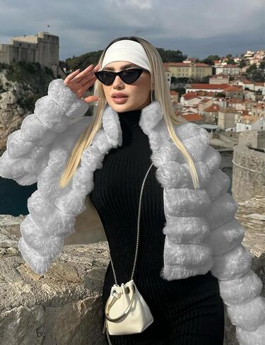 Arssm Womens Faux Fur Stack in Saudi Arabia
