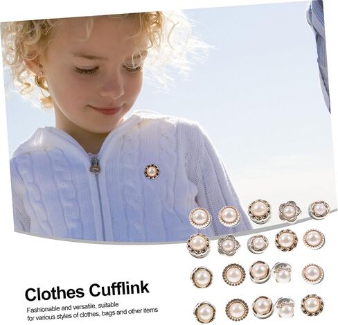 LIFKOME 20pcs Creative Collar Cufflink Set Delicate Exposure Button Accessories for Shirts and Blouses Elegant Design for Casual and Formal Wear in Saudi Arabia
