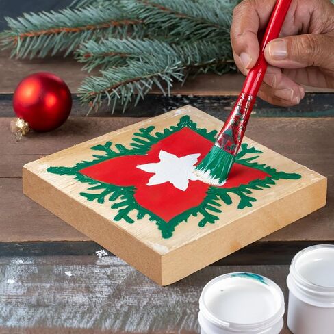 Unfinished Wood Blocks for Crafts, Painting, Wood Burning (8 x 8 x 1 in, 4 Pack) in Kuwait