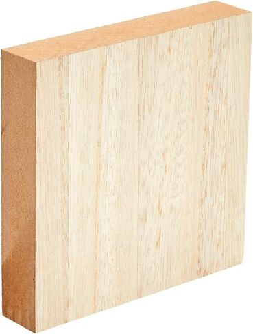 Unfinished Wood Blocks for Crafts, Painting, Wood Burning (8 x 8 x 1 in, 4 Pack) in Kuwait