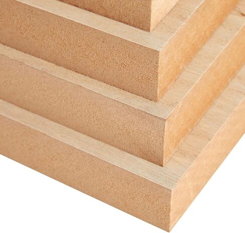 Unfinished Wood Blocks for Crafts, Painting, Wood Burning (8 x 8 x 1 in, 4 Pack) in Kuwait