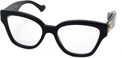 Gucci GG1424O 005 Eyeglasses Women's Black/Gold Full Rim Cat Eye 54mm in Saudi Arabia