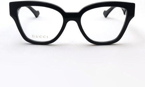 Gucci GG1424O 005 Eyeglasses Women's Black/Gold Full Rim Cat Eye 54mm in Saudi Arabia