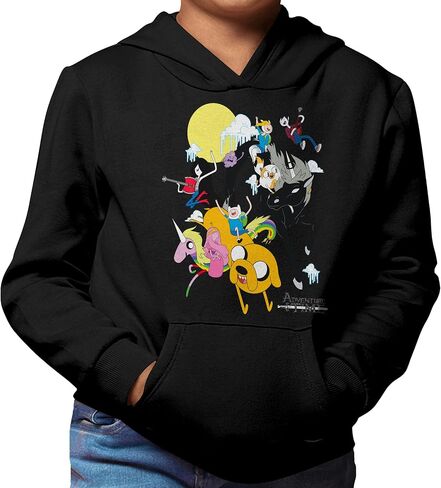 WARNER BROS Adventure Time Group Hooded Sweatshirt Adult and Kids Sized Pullover Hoodie in Saudi Arabia