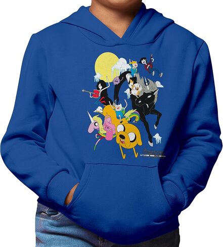 WARNER BROS Adventure Time Group Hooded Sweatshirt Adult and Kids Sized Pullover Hoodie in Saudi Arabia