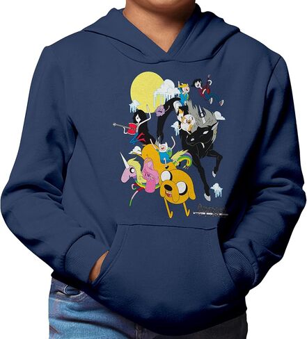 WARNER BROS Adventure Time Group Hooded Sweatshirt Adult and Kids Sized Pullover Hoodie in Saudi Arabia
