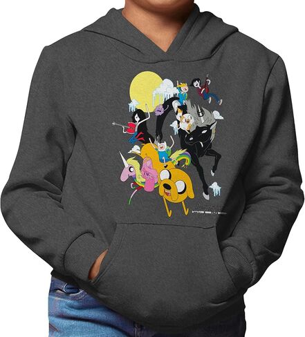 WARNER BROS Adventure Time Group Hooded Sweatshirt Adult and Kids Sized Pullover Hoodie in Saudi Arabia