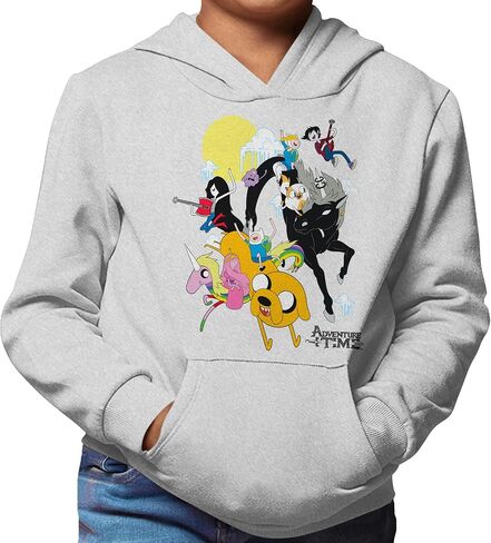 WARNER BROS Adventure Time Group Hooded Sweatshirt Adult and Kids Sized Pullover Hoodie in Saudi Arabia