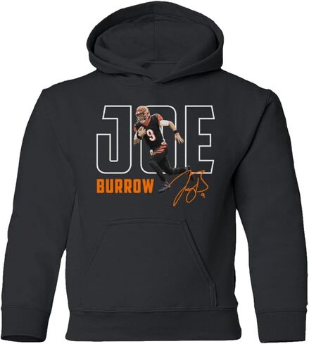 Football Star Player Cincinnati Quarterback Burrow Youth Hooded Sweatshirt in Saudi Arabia