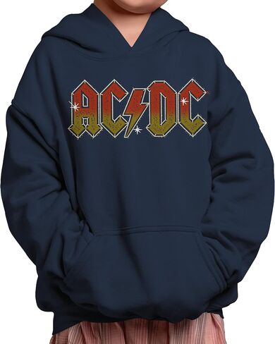Isaac Morris Limited ACDC Glam Logo Adult and Kids Unisex Pullover Hoodie in Saudi Arabia