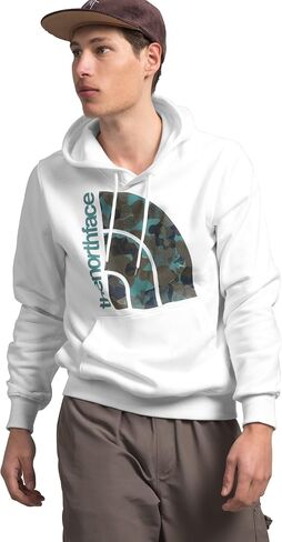 THE NORTH FACE Men's Jumbo Half Dome Hoodie, Coal Brown/TNF White, Large in Saudi Arabia