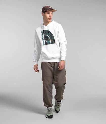 THE NORTH FACE Men's Jumbo Half Dome Hoodie, Coal Brown/TNF White, Large in Saudi Arabia