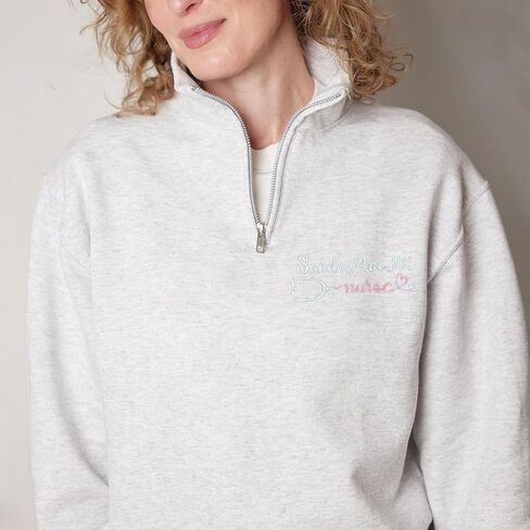 Chillever Personalized Embroidered Registered Nurse Quarter Zip Sweatshirt, RN Gifts, Nurses Weeks, Graduation Gift 2025 in Kuwait